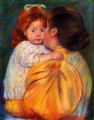 Maternelle Kiss mères des enfants Mary Cassatt